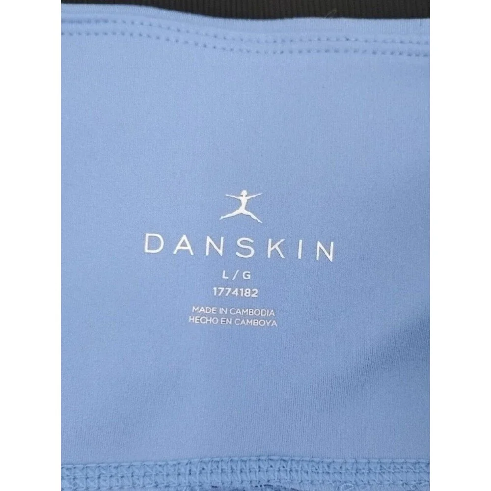 Danskin Two-Pack High-Waist Athletic Shorts – Blue & Black
